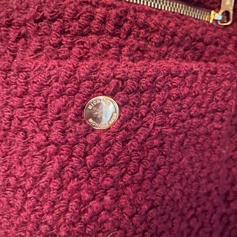 Michael Kors wool/blend boucle coat. Size Large.